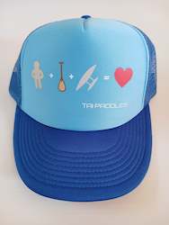 Trucker Cap (blue and blue) - Paddler love