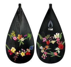 Sporting equipment: Full Composite Carbon Hiku - Kotahitanga Ti Leaf Lei Design