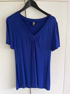 Womenswear: Indigo V-neck tee