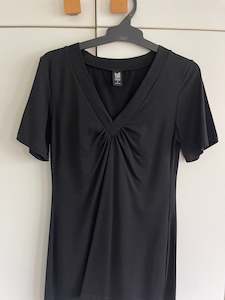 Black V-neck tee