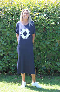 Sunflower Dress - Navy