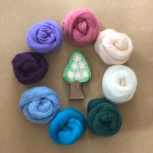 CHILDS NEEDLE FELTING KIT ~ 8 COLOUR ~ OCEAN