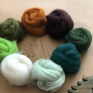 CHILDS NEEDLE FELTING KIT ~ 8 COLOUR ~ FOREST