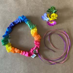 SILK GARLAND ~ RAINBOW ~ SARAH'S SILKS