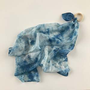 25% OFF - PETITE PLAY SILK WITH RING ~ INDIGO SKY ~ FORAGED & FOUND