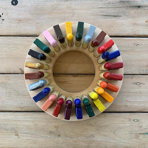 Circle ~ Stockmar Crayon Holder 24+24 ~ 48 Spaces ~ Nz Made