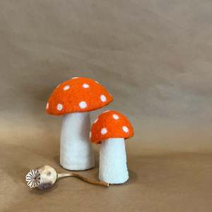 DOTTY MUSHROOM ~ ORANGE ~ MUSKHANE