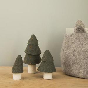 Felt Christmas Trees ~ Mineral Green