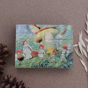 Toy: ELSA BESKOW ~  CHILDREN OF THE FOREST CUBE PUZZLE~