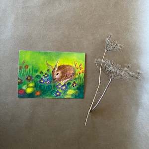 Spring Easter Hare Postcard ~ Jula Scholzen-gnad