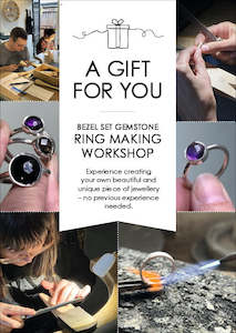 Gift Card – Silver Ring with Bezel Set Gemstone Workshop