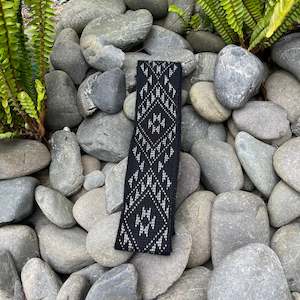 Black with Silver Thread Pātiki