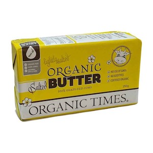 Organic butter salted 250g