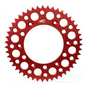 Motorcycle or scooter: Renthal Sprocket Rear Red 49T Alloy 7075 T6 Grooved