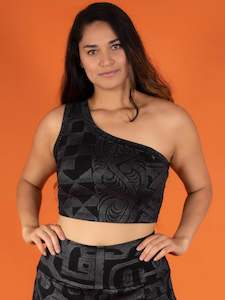 Chrystalla Crop Top - Tahitian Black Pearl