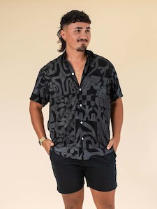 Taputu Shirt - Tahitian Black Pearl