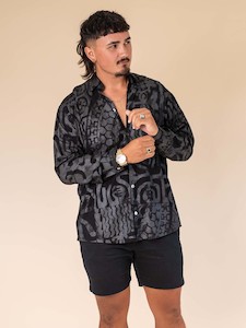 Internet only: Koloa Shirt - Tahitian Black Pearl