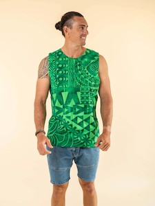 Rahiti Singlet - Forest Green