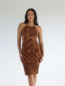 Terii Dress Midi - Bark