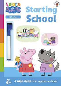 Postshop: Learn with Peppa: Starting School wipe-clean activity book