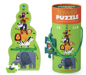 Croc Creek 30 Pc Tower Puzzle: Jungle