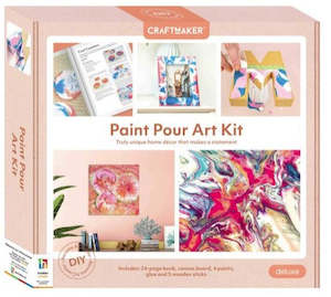 Craft Maker Deluxe Paint Pouring Art Kit