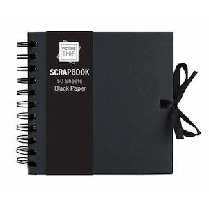 Scrap Book 50 Sheet Black Sml