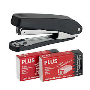 Postshop: Plus Stapler + 2000 Staples PS10E Dark Grey