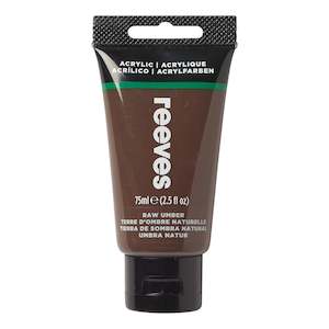 REEVES FINE ACRYLIC 75ML RAW UMBER