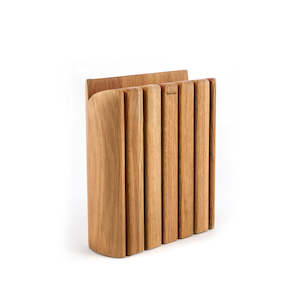 Book V Oak Knife Block