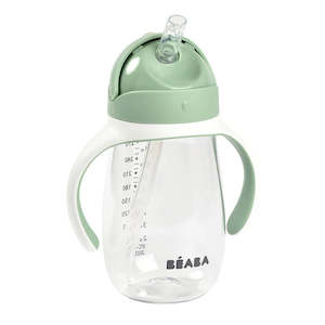 Internet only: Beaba Straw Cup 300ml - Sage Green