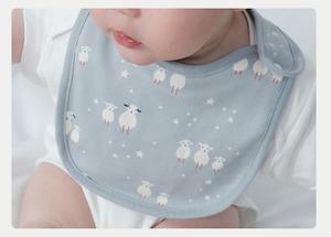 100% Cotton Baby Bandana Bibs 3 Pack - Sheep | Puppy (3 months+)