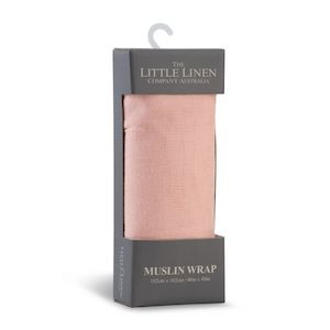 Internet only: The Little Linen Co. Muslin Wrap Solids Harvest Bunny Dusty Pink (1pcs)