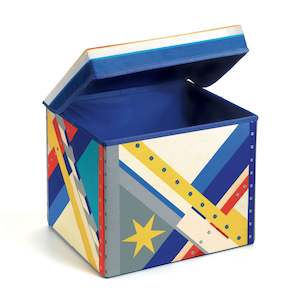 Internet only: Djeco Toy Storage Box | Kid's Stool - Rocket