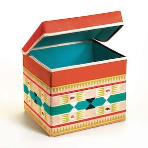 Djeco Toy Storage Box | Kid's Stool - Teepee