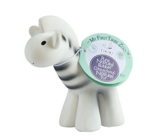 Zebra - Organic Baby Teether Rattle & Bath Toy