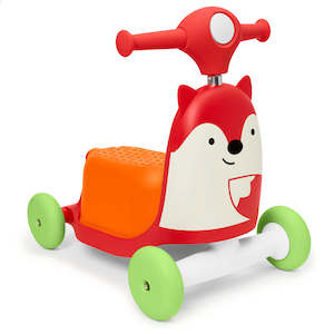 Skip Hop Zoo Ride On 3-in-1 Scooter - Fox (12 month+)