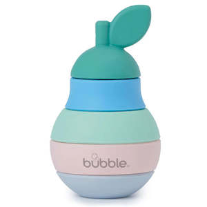 Bubble Silicone Stacking Pear Teether