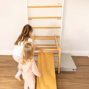 Topsy Turvy Swedish Ladder with Pikler Triangle & Slide