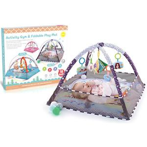 Happy Bear Baby Activity Play Gym with Hanging Toys, Balls & Foldable Playmat *Pre-Order