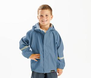 Mum 2 Mum Rainwear Jackets - Steel Blue (12 months - 6 years)