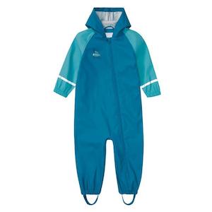 All-in-One Kids Waterproof Rainwear - Peacock Blue (6 months - 6 years)