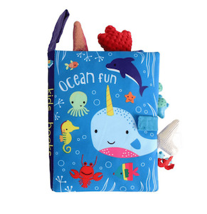 My Baby First Year 3D Animal Soft Cloth Crinkle Book - Ocean