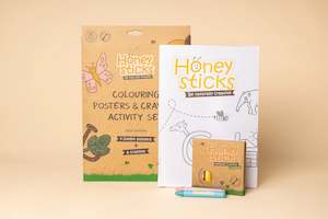 Honeysticks Jumbo Posters and Crayons Activity Set