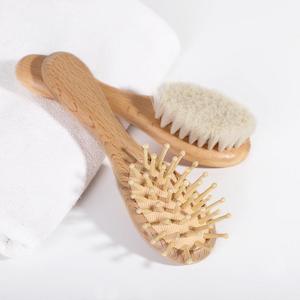 Goat Wool Baby Hair Brush Comb Gift Set