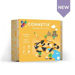 Internet only: Connetix Tiles Transport Pack - Ramps & Intersections Pack 16pcs