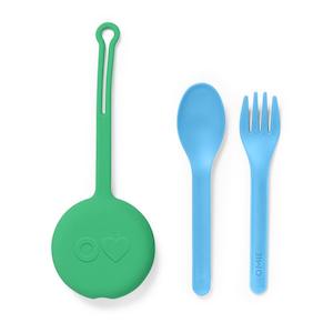 Internet only: OmieBox Fork & Spoon Pod Set - Various Colours