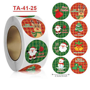 Christmas Decorative Stickers (500pcs/Roll)