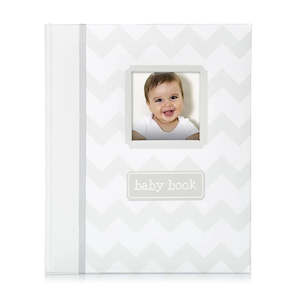 Pearhead Little Pear Chevron Baby Book - Wave