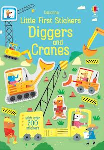 Usborne Little First Stickers Book - Diggers and Cranes (Over 200 stickers)